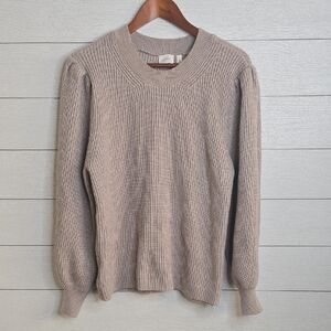 Cyrus Beige Crewneck Sweater